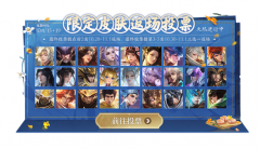 《王者榮耀》開啟限定皮膚返場投票活動